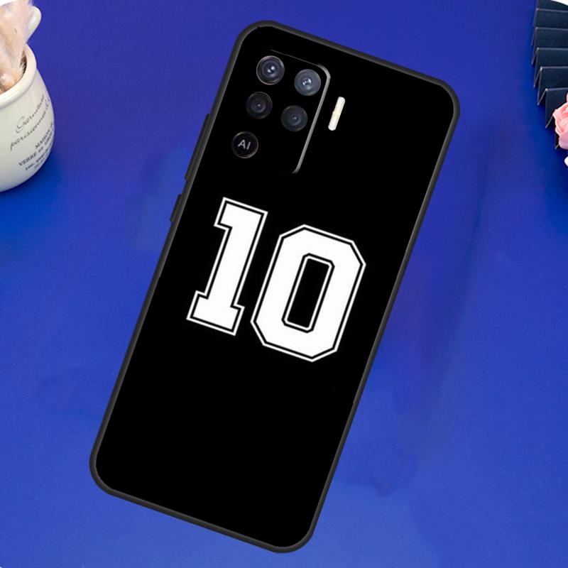 Индивидуальный чехол с счастливым номером футболиста Для OPPO A17 A57 A77 A78 A15 A16 A52 A72 A76 A96 A74 A94 A5 A9 A31 A93 A54S A53S A57S
