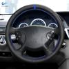 Car Accessories Steering Wheel Cover Microfiber Leather Trim For Mercedes Benz E G Class W211 W463 2002 2003 2004 2005 2006