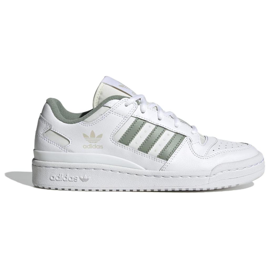 Adidas Originals Forum Comfortable Durable Breathable Low-Top Sneakers Unisex Sneakers White Green FZ6532