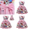 Безрукавное платье с принтом Hello Kitty и оборками для весеннего наряда