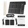 Electronic Tabletop Drum Set with 2 Speaker 9 Pads Color Lighting Supports BT MIDI Various Audio Connection LCD Display