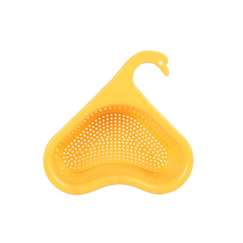Swan Drain Basket Kitchen Leftover Sink Strainer General Fruit And Vegetable Drain Basket Multifunctional Hanging Drain Basket