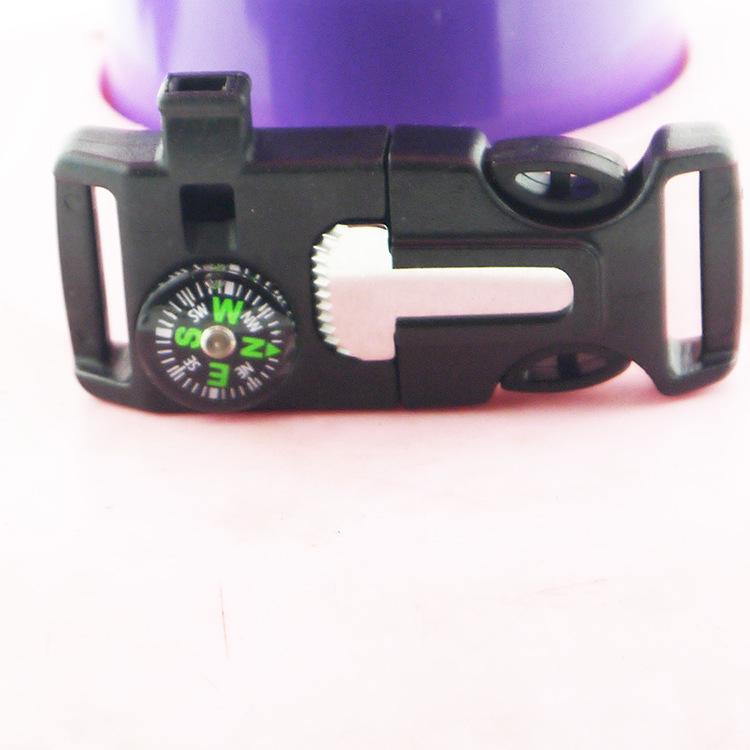 Наручный браслет-застежка для сумки с компасом и защелкой для плетения из паракорда