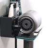 Fashion ABS Hair Dryer Storage Wall Mounted Blower Bracket Hair Dryer Holder Space Saving Stand Bathroom Organizer
