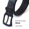 [KOGUMA BELT] Наслаждайтесь черным цветом вашего ремня - Кожа Тотиги, Сделано в Японии, Кожа растительного дубления, Черный, Пряжка, Мужской и Женский, Коровья кожа