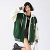 Spring and Autumn New Hong Kong Style Casual Baseball Jacket Men's Handsome Trend Loose Coat Men's and Women's Same