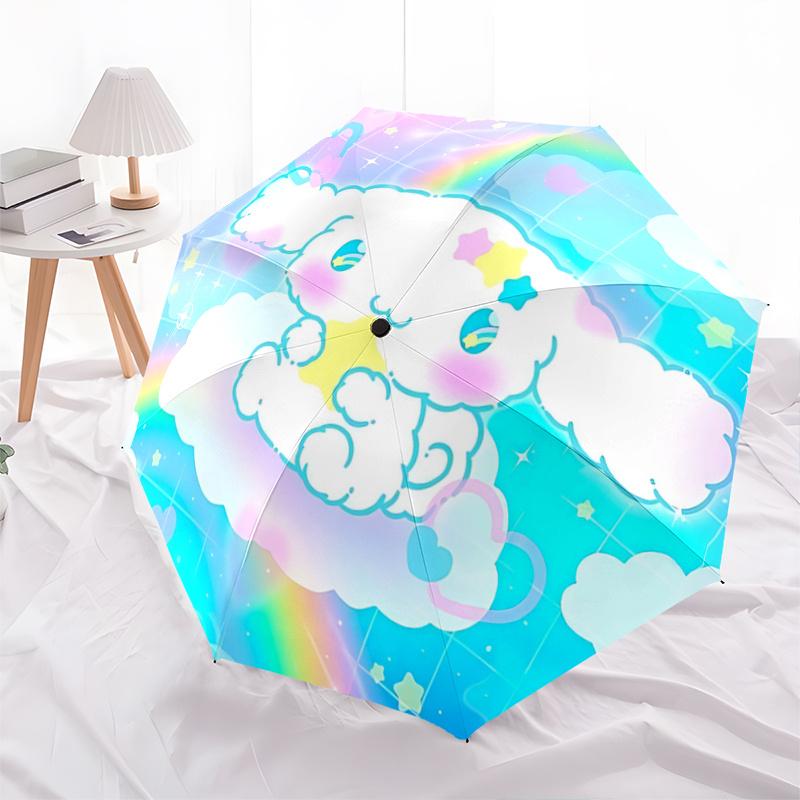 1pc Cloud Star Automatic Opening/Closing Umbrella with Foldable Design, Iron Frame Outdoor Umbrella for Festivals, Travelers, Daily Use, Gift for Fans