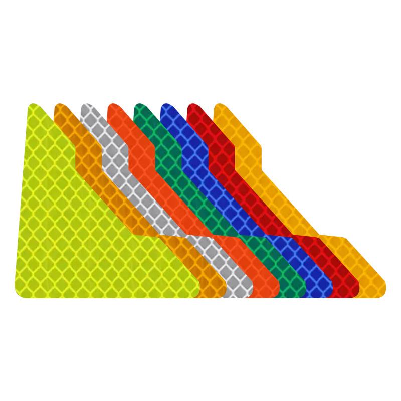 Светоотражающая наклейка на угол двери автомобиля, водонепроницаемая, защищающая от царапин и столкновений, предупреждающие наклейки, наклейки для защиты двери автомобиля