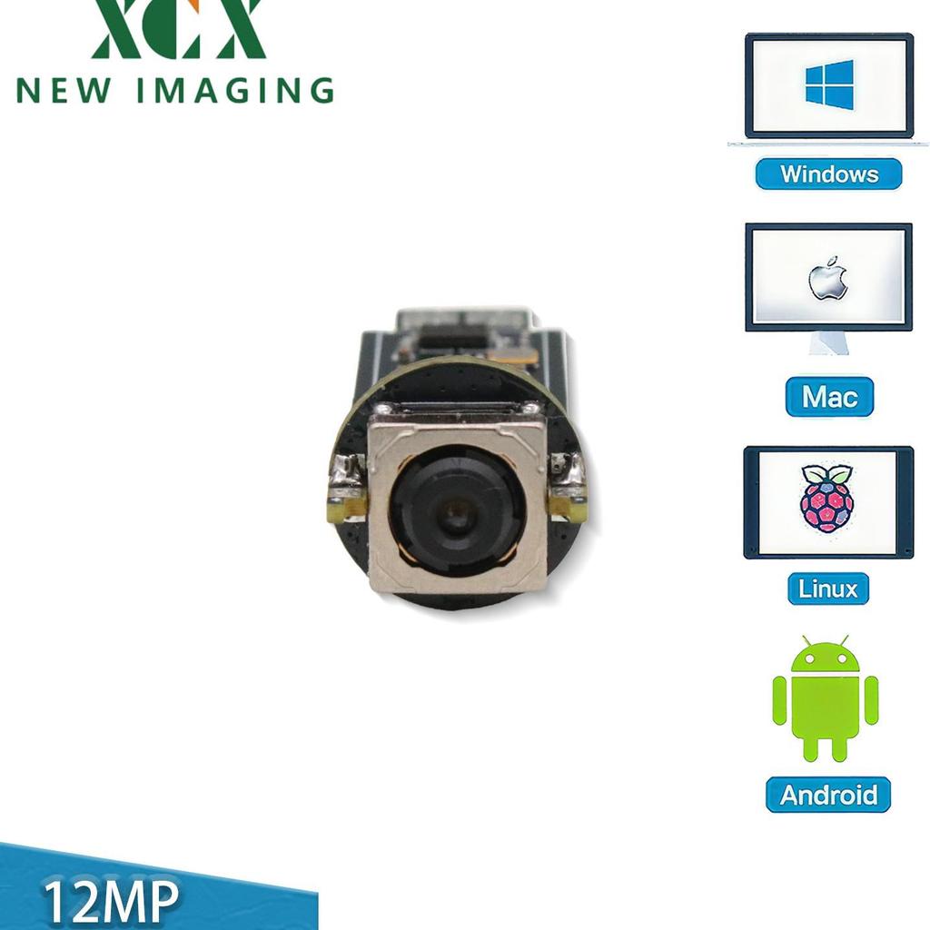 12MP 4K HD USB Camera with Auto Fast Focus - IMX362 Industrial Module Document Camera