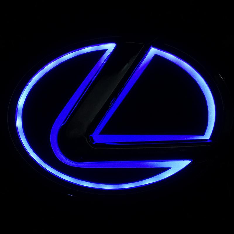 Светодиодная подсветка номера и эмблемы Lexus RX 5D Светящийся знак