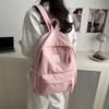 Smiling Pattern Face Solid Color Backpack Oxford Schoolbag For Daily Fashion Use
