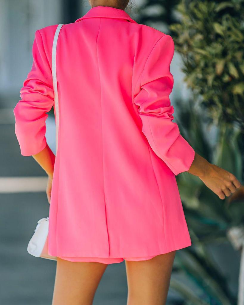 Европейский и американский осенне-зимний блейзер приталенного кроя с длинными рукавами