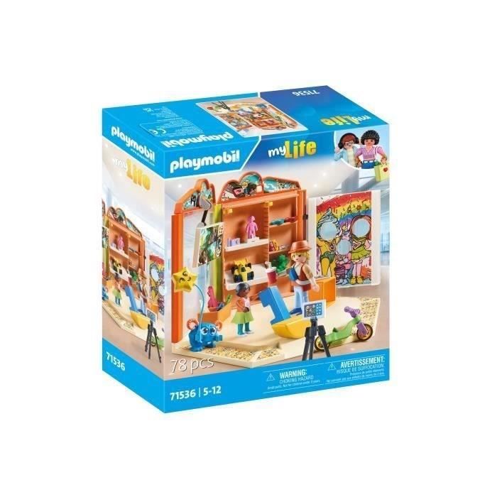 PLAYMOBIL 71536 Magasin de jouets, My Life, Le shopping, 78 pièces, Dès 5 ans
