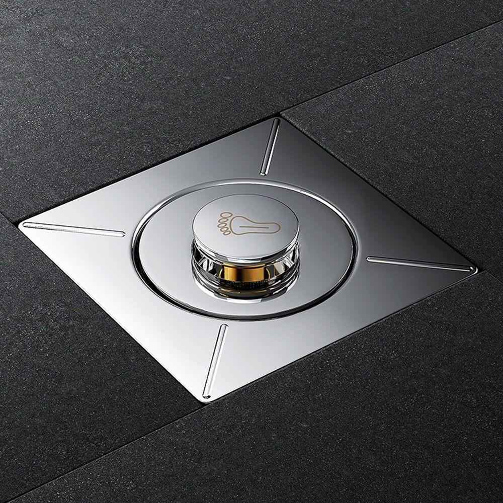 Педальный сливной кран напольный нажимного типа с выдвижным бачком для канализации, монтируемый на полу