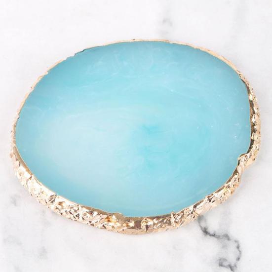 Yousheng Resin Nail Art Palette Safe Stylish Eco-friendly Portable Nail Mixing Tray for Easy Gel Color Display