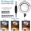 1 шт. 72 светодиода 8X/10X НОВАЯ лупа с подсветкой USB 3 цвета светодиодная лупа для ремонта паяльника/настольной лампы/ухода за кожей Красота