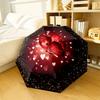 Rainbow Butterfly Automatic Folding Umbrella Compact Lightweight Retractable Design For Outdoor Adventures And Festive Giftingt12