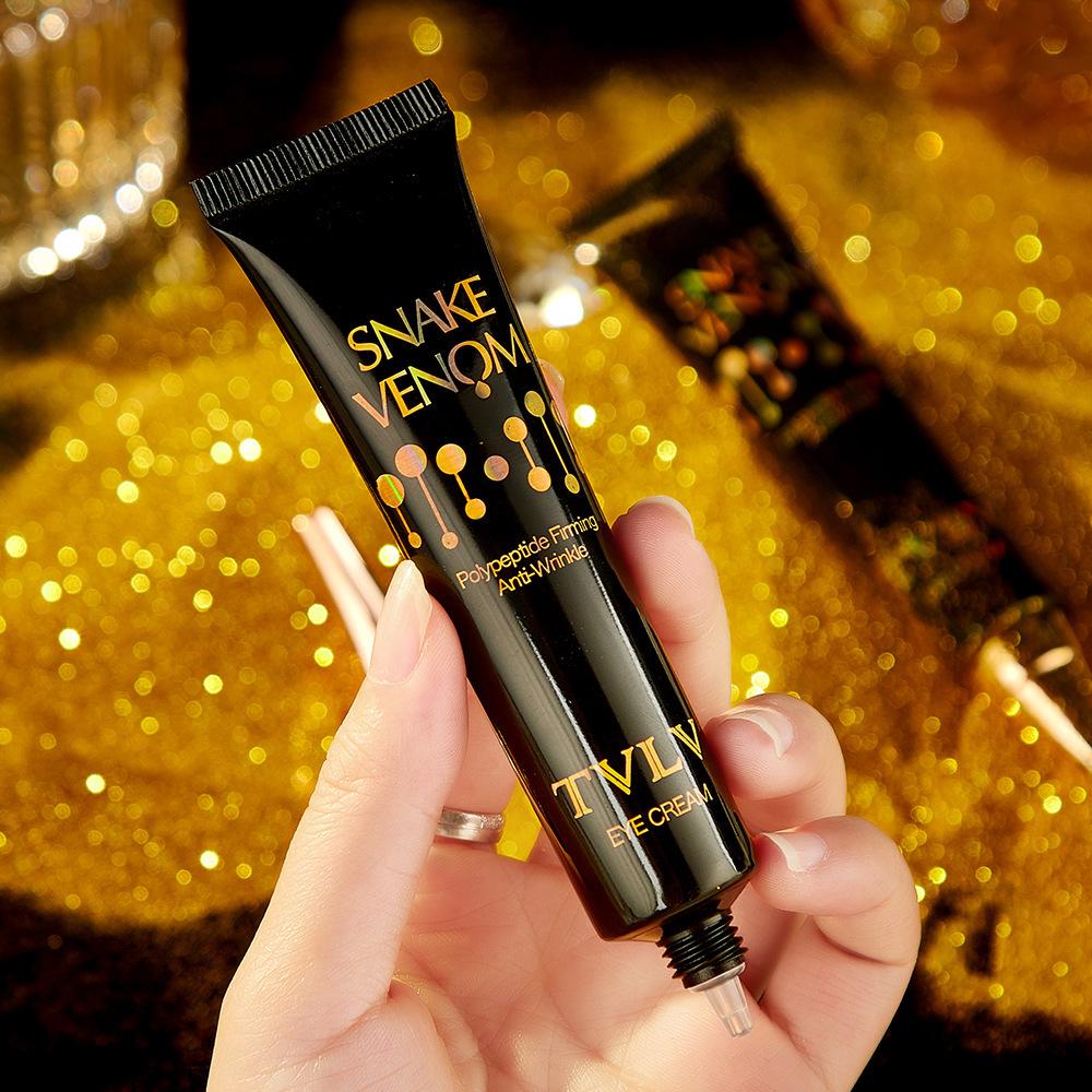TVLV Змеиный яд Пептид Укрепляющий крем против морщин вокруг глаз Устраняет темные круги Улучшает тонкие линии под глазами Увлажняет и увлажняет