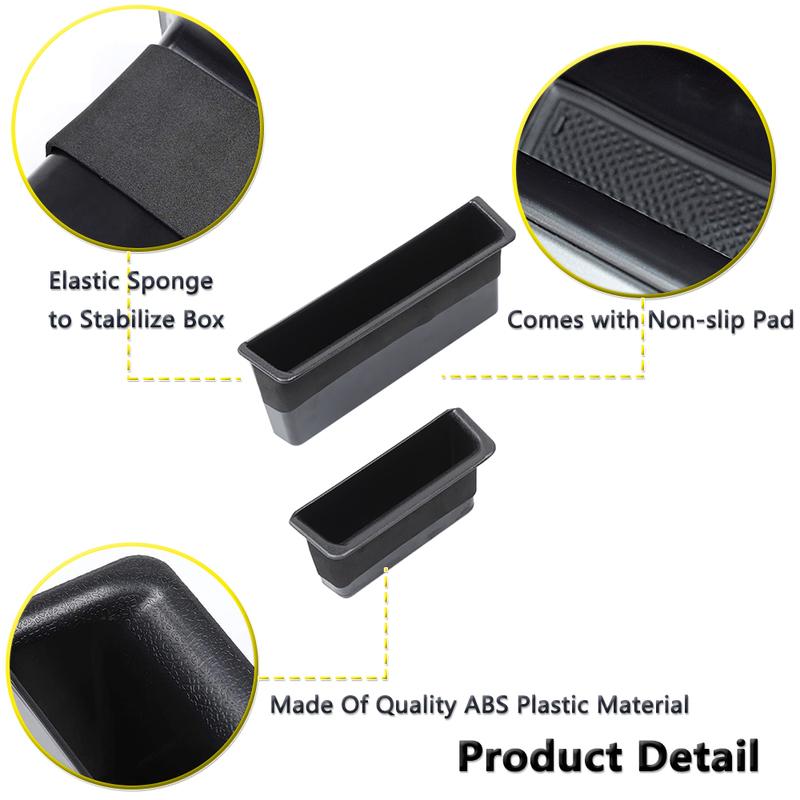 Door Handle erts Storage Box Organizer for Jeep Wrangler JK JKU 2007-2010 Door Grab Handle Tray Interior Accessories Tidying