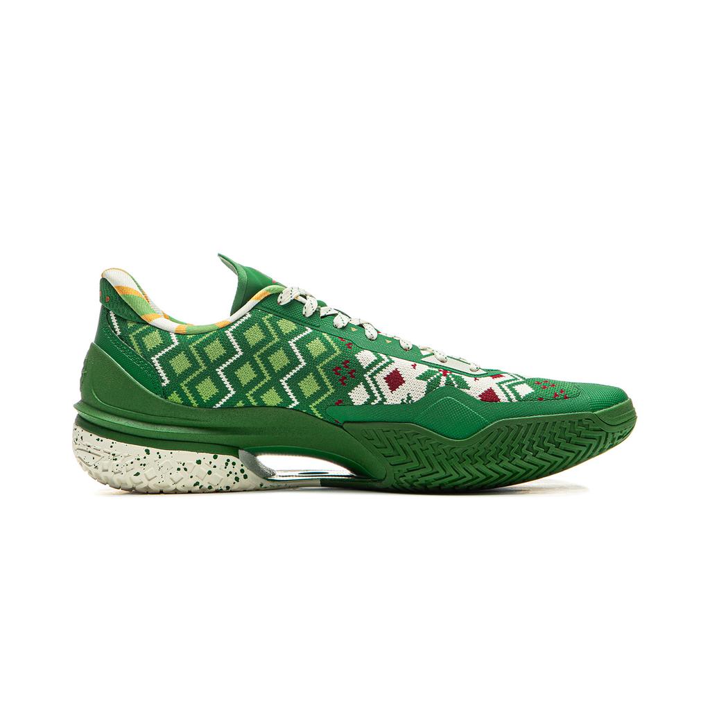 Li Ning Blade 5 Нескользящее покрытие Легкий Отскок Низкие Повседневные Баскетбольные Кроссовки Мужские Зеленые ABAU101-7