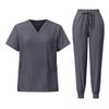 Унисекс Свободный и Удобный V-образный вырез Короткий рукав Брюки Рабочая одежда Костюм красоты Защитный костюм Набор