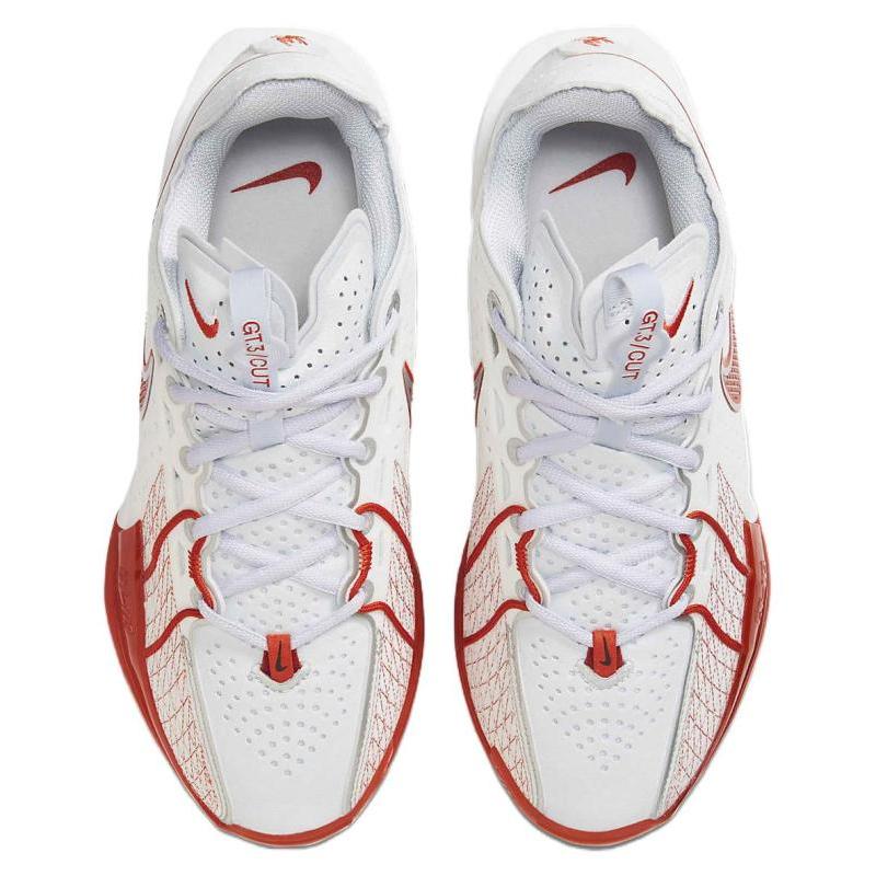 Nike Air Zoom GT Cut 3 EP White Picante Red Sneakers Casual DV2918-101