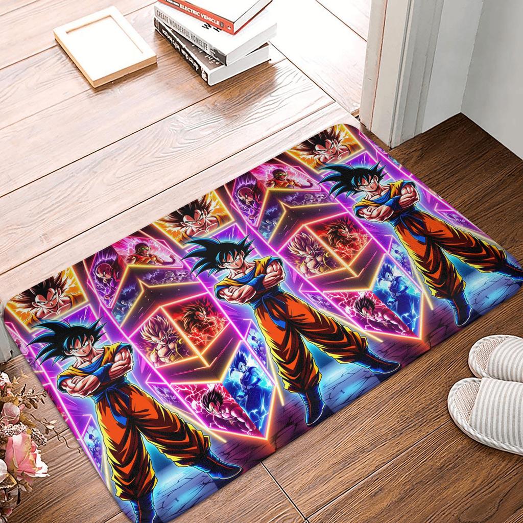 Goku Anime Dragon Ball Doormat Mat Anti-Slip Kitchen Bathroom Toilet Rug Carpet 40*60cm