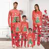 Christmas Print Family Outfit Long Sleeve Top + Pants Set Family Outfit