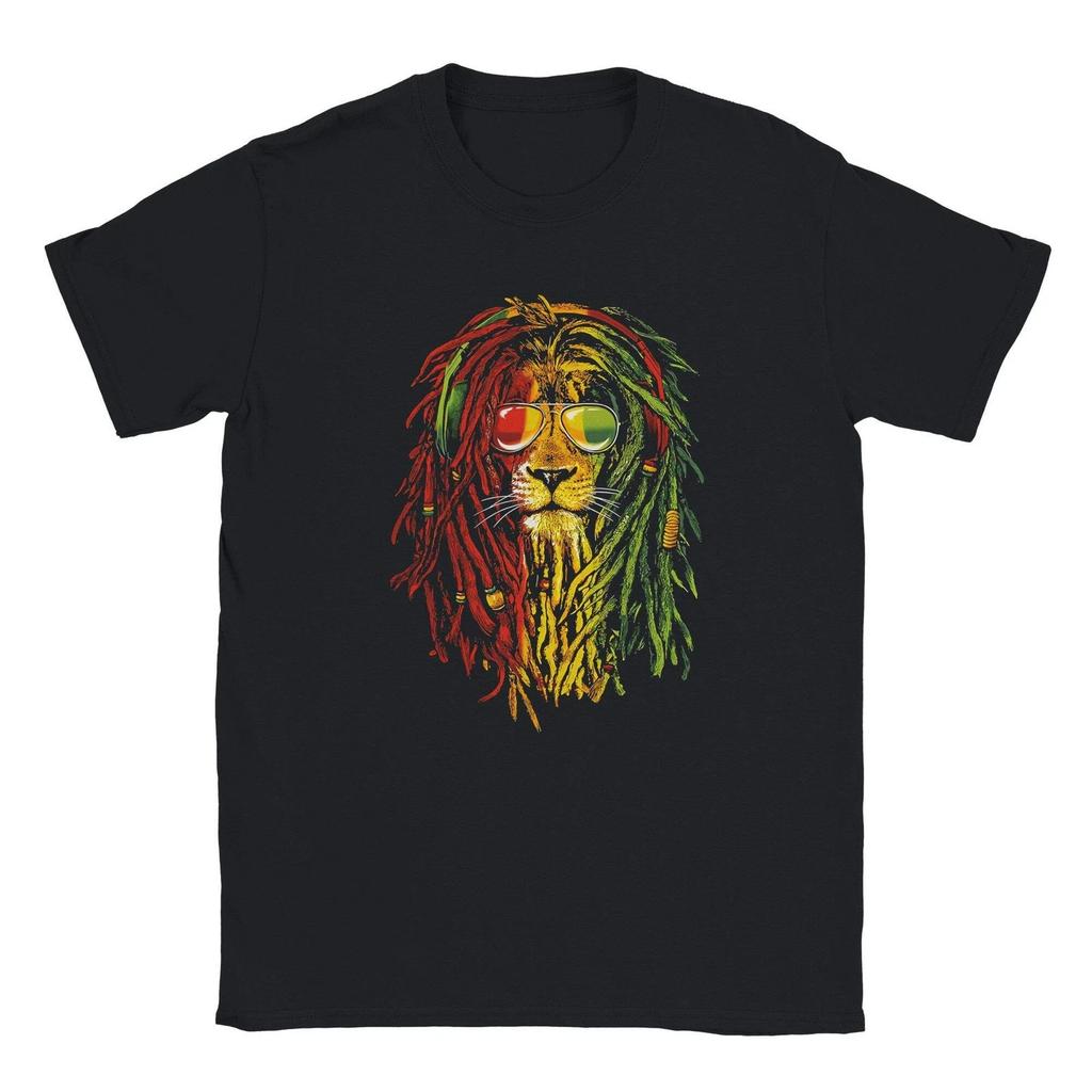 Футболка RASTA LION | Мягкая хлопковая футболка | Подарок для него