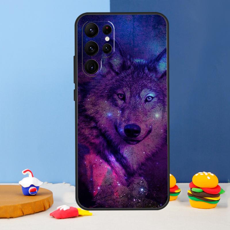 Чехол для телефона Animal Wolf Galaxy для Samsung Galaxy S24 S25 Ultra S9 S10 S20 S22 S21 S23 Plus S24 FE Cover Coque