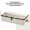 Складные контейнеры для хранения под кроватью с прозрачной крышкой и ручками. Ящики для хранения под кроватью для шкафа, спальни, гостиной, дома.