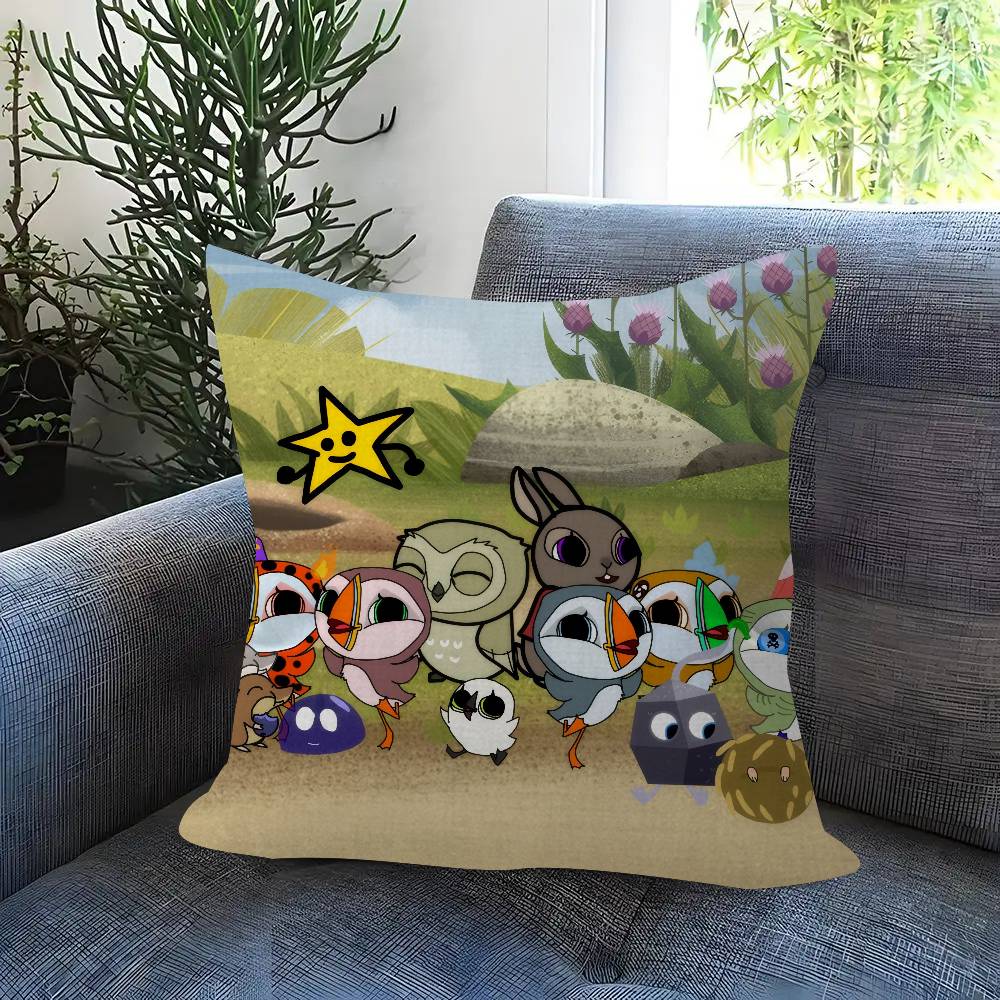 Мультяшная Подушка-Камень P-P-Puffin Подарок Декор для Дома и Офиса Спальни Дивана Автомобиля Чехол для Подушки 45X45