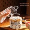 800ml Borosilicate Glass Tea Infuser Water Bottle