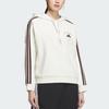 Adidas Sportswear Soft Doubleknit Striped Hooded Pullover Long Sleeve Sweatshirt Women Sweatshirt KC0034