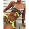 Европейский и американский женский высококлассный треугольный купальник-бикини с леопардовым принтом