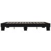 Bed Frame Black 150 x 200 cm Particleboard and Metal