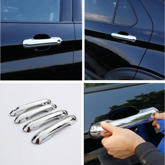 ABS Chrome Car door Handle Cover Trim 4pcs For Ford Explorer -2025