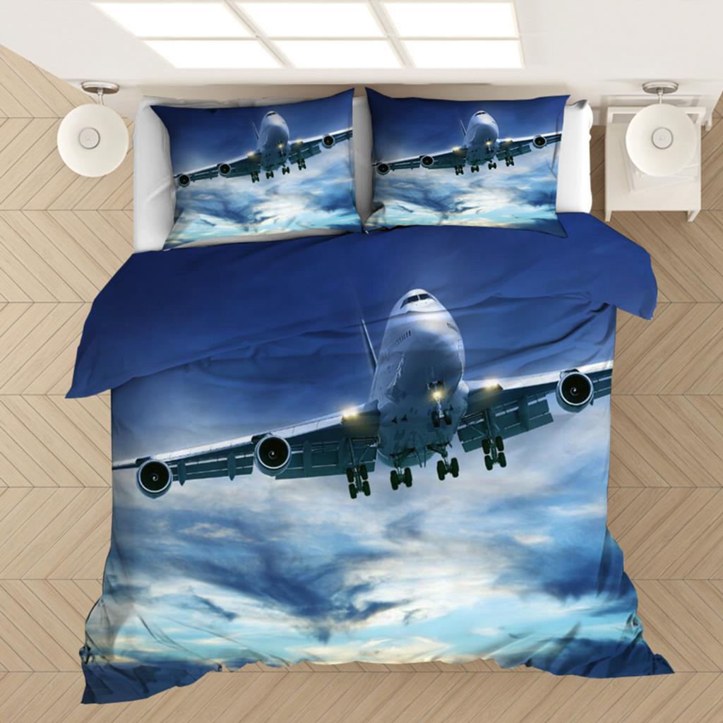 Airplane Plane 3D Printed Bedding Set Duvet Covers Pillowcases Comforter Bedding Set Bedclothes Bed Linen