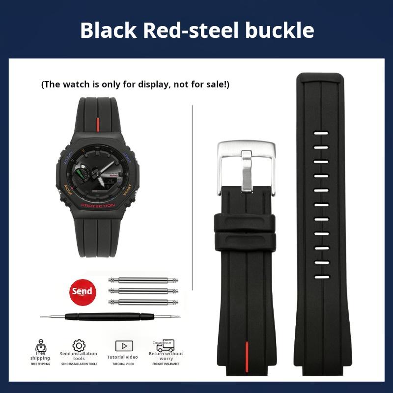 Силиконовый браслет Для Casio G-SHOCK GA-2100 Силиконовый ремешок GA2100 GA2110 GA-B2100 DW5600 GM5600 Модифицированный мужской резиновый ремешок для часов