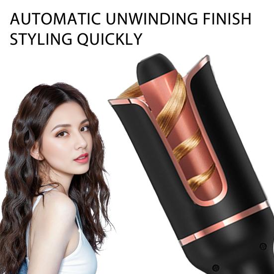 Автоматическая плойка для волос с 4 регулируемыми температурами, быстрый нагрев, портативная для путешествий, для волос