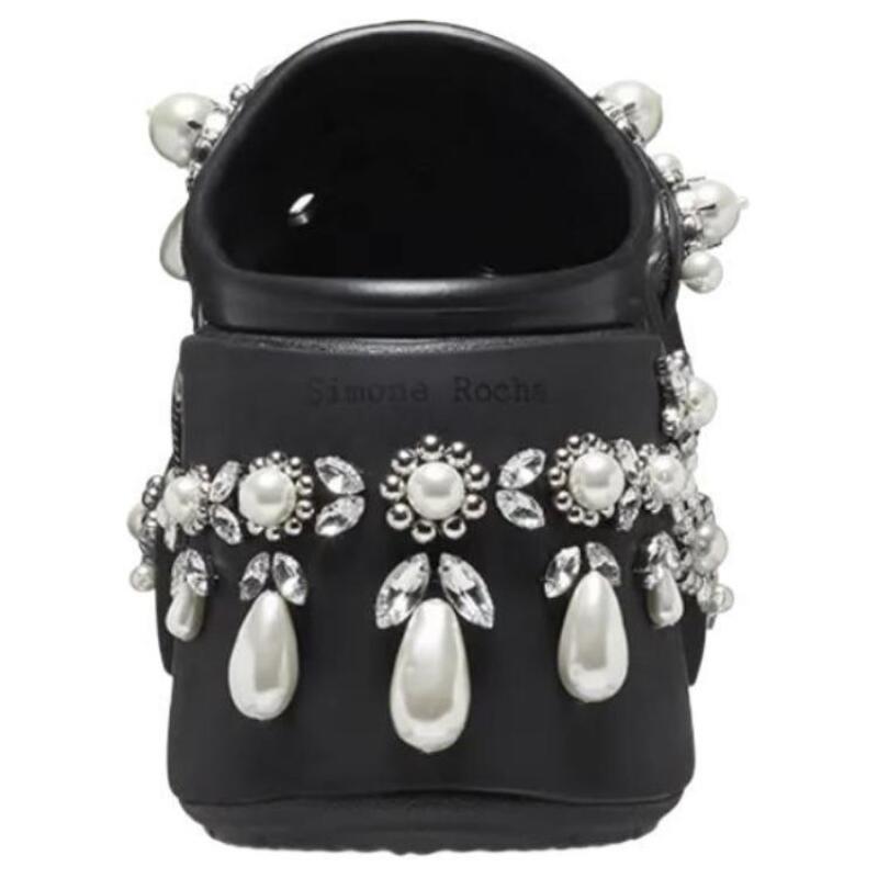 SIMONE ROCHA X Crocs Lightweight Foot Slippers EVA Anti-Abrasion Toe Slippers Women's Black