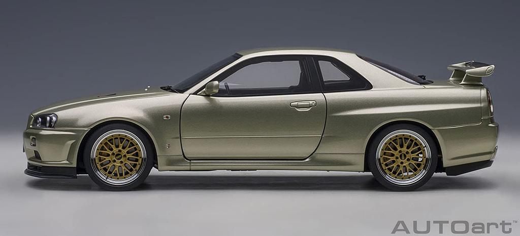AUTOart Nissan Skyline V Spec II BBS LM Wheel Version Millennium Jade Готовый продукт 1/18 GT-R (Р34) Нюрбургринг