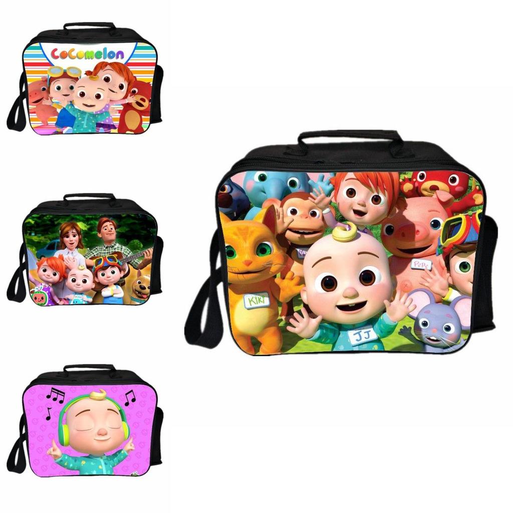Cocomelon Insulated Lunch Box Bag With Large Capacity For Childrens Outdoor Adventures