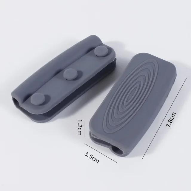 1Pair Of Silicone Handles Anti-Scalding Non-Slip Silicone Pot Handle Cover Heat Insulation Handle Cover Kitchen Accessories