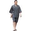 Watanosato Kurume chijimiori jinbei Все процессы Сделано в Японии Размеры серый S/M/L/LL/3L (М, полосы)