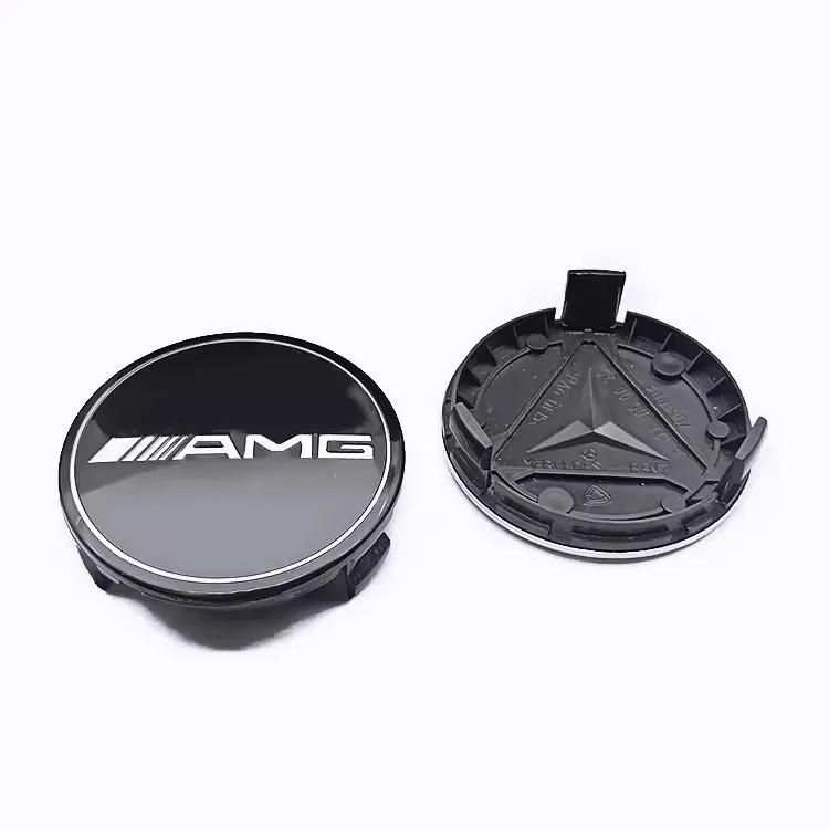 4Pcs 75mm Brabus Logo Car Emblem Wheel Center Hub Cap Accessories AMG Apple For Mercedes Benz W204 GLA GLC CLA W205 W203 W206