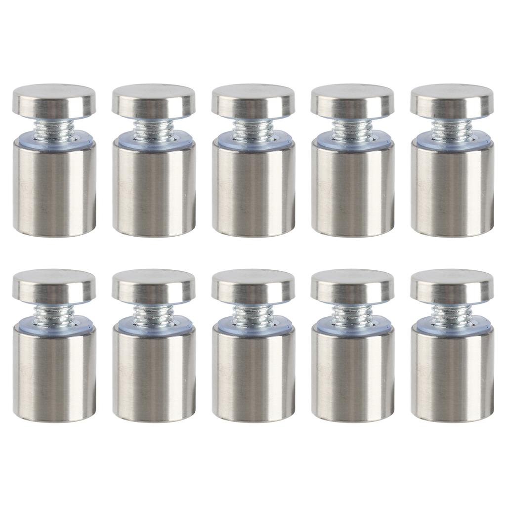 10 шт. Рекламные гвозди из нержавеющей стали, железа, устойчивые к ржавчине, настенные дистанционные винты для галереи