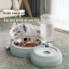 Двойная миска для животных с защитой от опрокидывания: Автоматическая миска для воды и еды для собак и кошек
