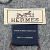 Pristine HERMES Scarf Tête à tête equestre Horse fringe Charcoal gray Used