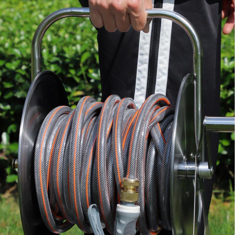 Household Car Washer Water Pipe Storage Rack Wall Mounted Water Pipe Frame Portable Water Pipe Reel Holder